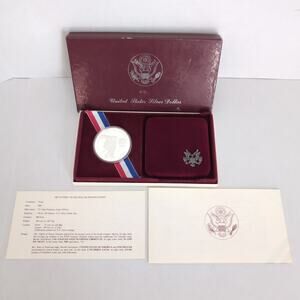 United States 1983 Olympics Los Angeles Elizabeth Jones Silver Dollar Proof Coin